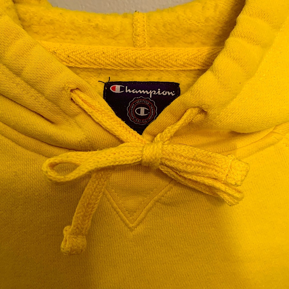 Champion Yellow Hoodie